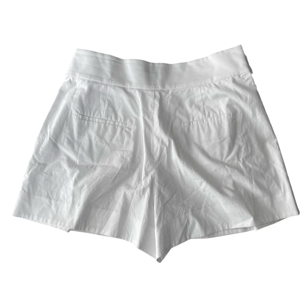 J Crew White Cotton High Waisted Tie Waist Shorts Size 14 - Picture 9 of 10